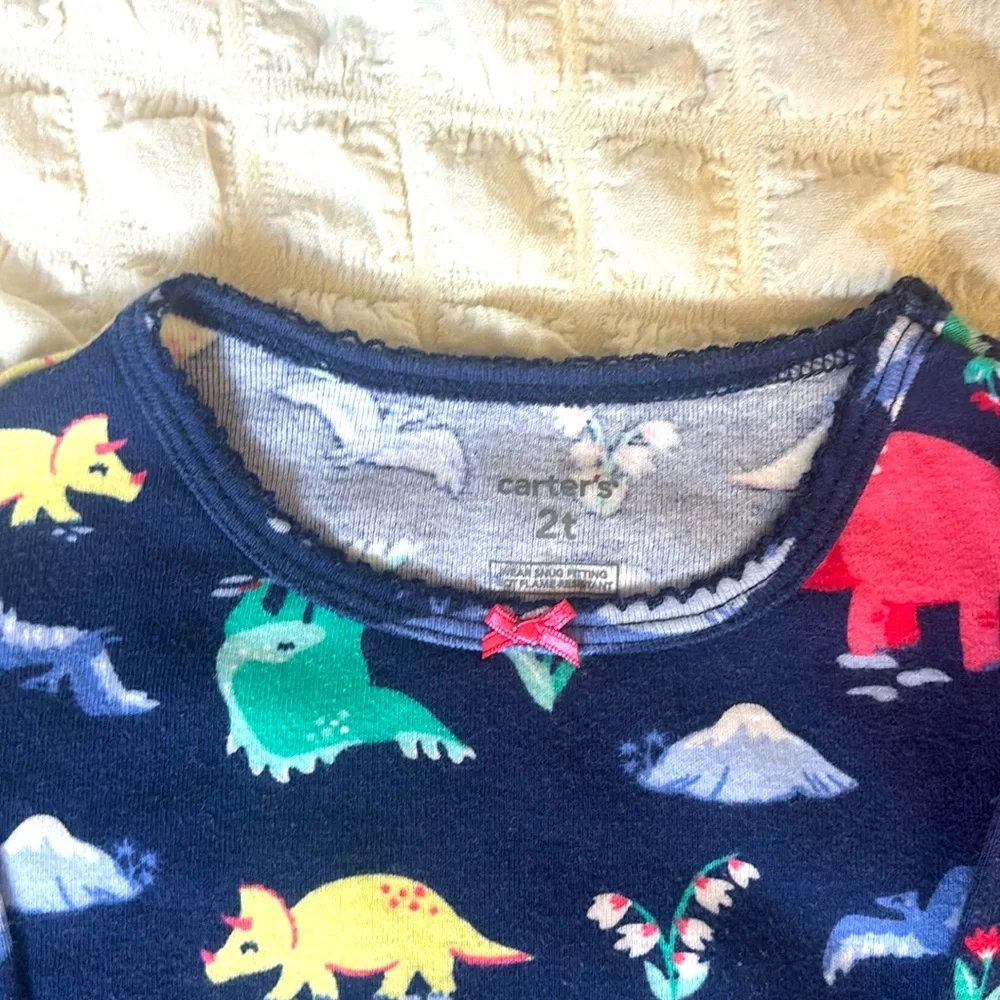 Carter's Toddler Snug Fit Sleep Set ~ 🦕🐲